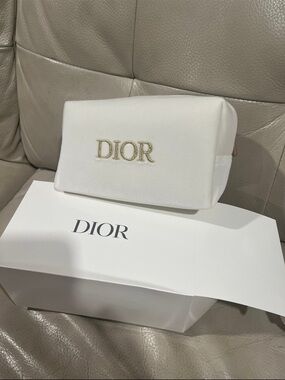 Dior makeup bag